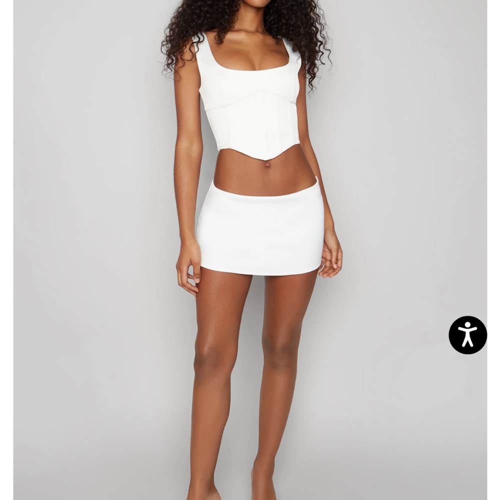 Guizio micro mini stretch skirt